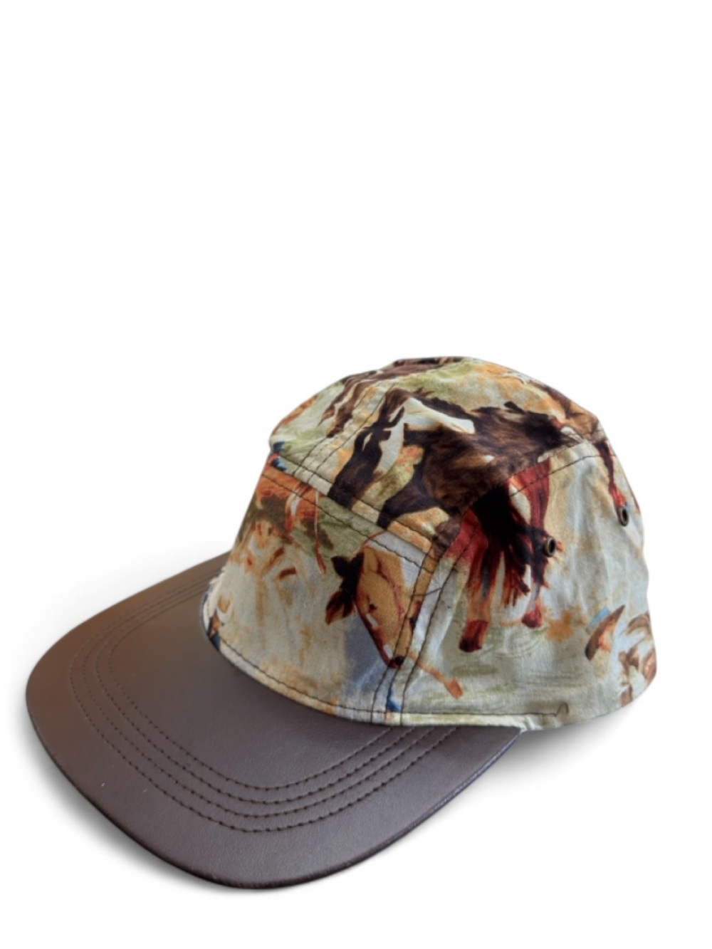VTG Faded Royalty Horses 5-Panel Adjustable Strap Camp Hat